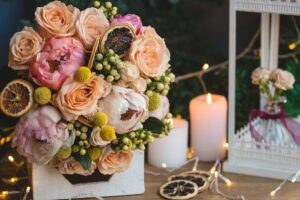 wedding aisle flowers