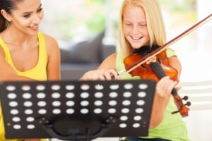 Violin lesson for kids