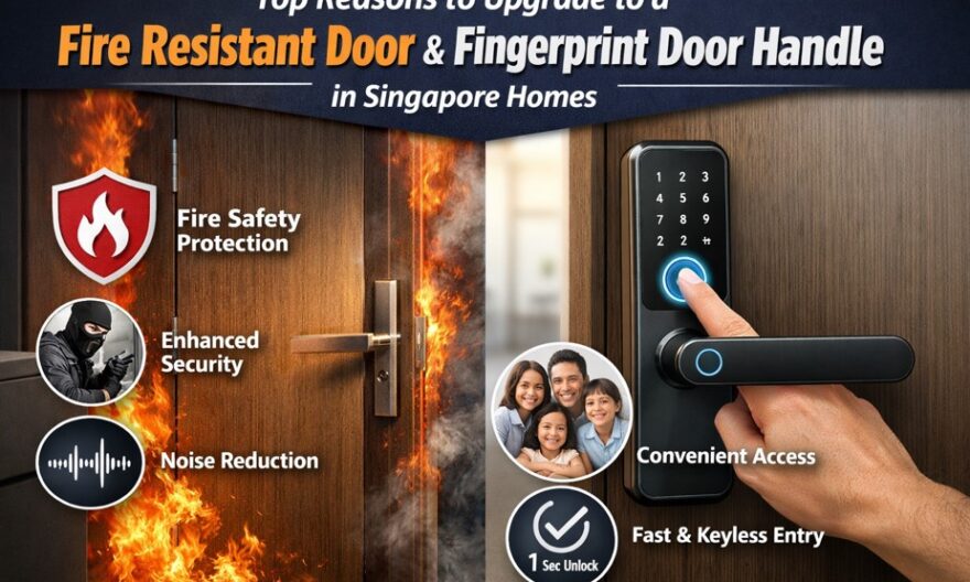 Fire Resistant Door and Fingerprint Door Handle in Singapore Homes