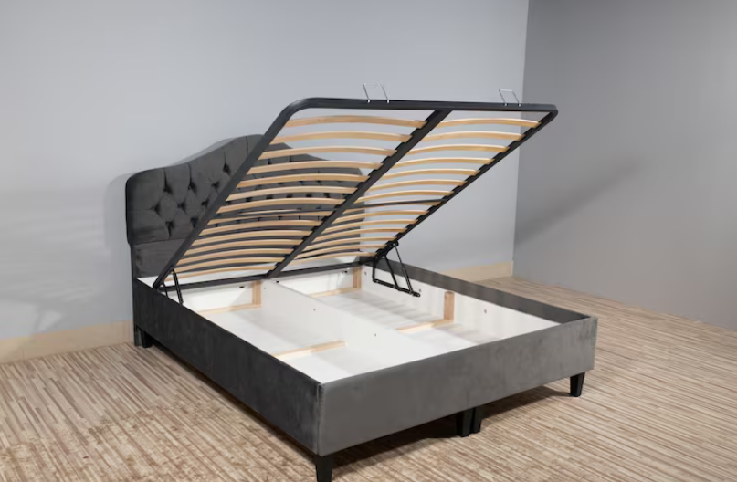 bed frame with storage
