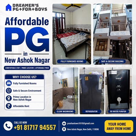 Affordable PG in New Ashok Nagar
