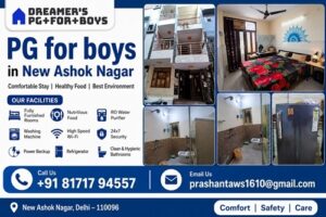 PG for boys in New Ashok Nagar