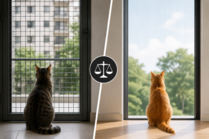 Door Mesh vs. Invisible Mesh Which Is Better for Cat Safety