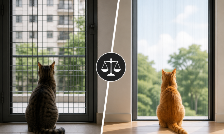 Door Mesh vs. Invisible Mesh Which Is Better for Cat Safety