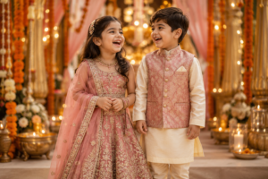 Handcrafted Girls Lehenga - Traditional Indian Wear for Boys