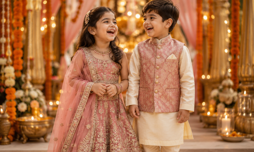 Handcrafted Girls Lehenga - Traditional Indian Wear for Boys