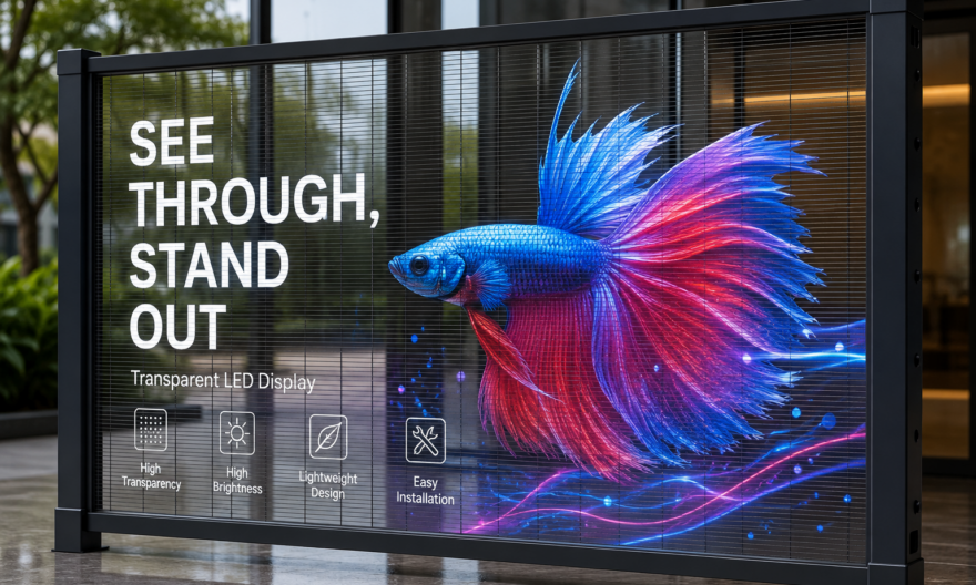 transparent led glass