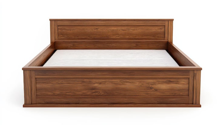 wooden bed frame