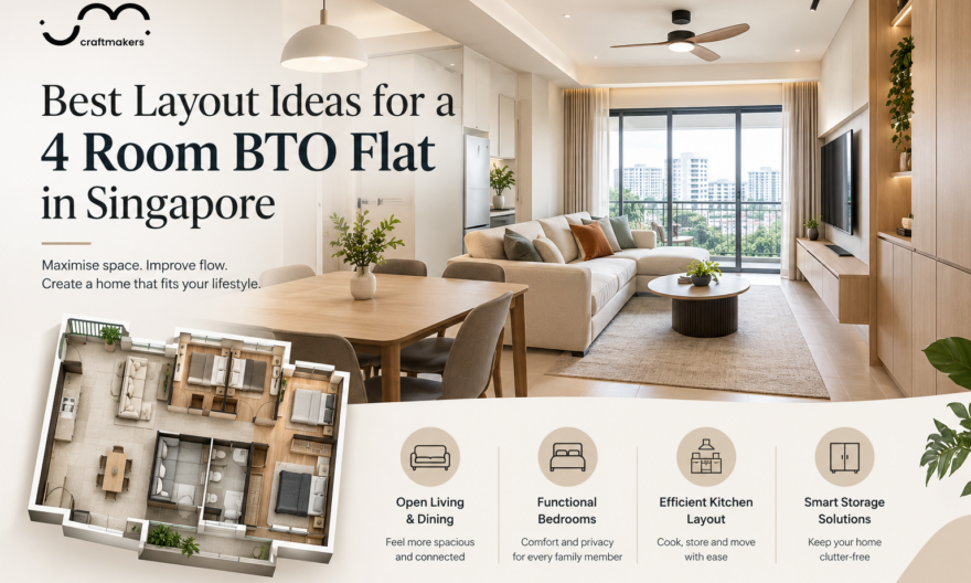 Layout Ideas for a 4 Room BTO Flat in Singapore