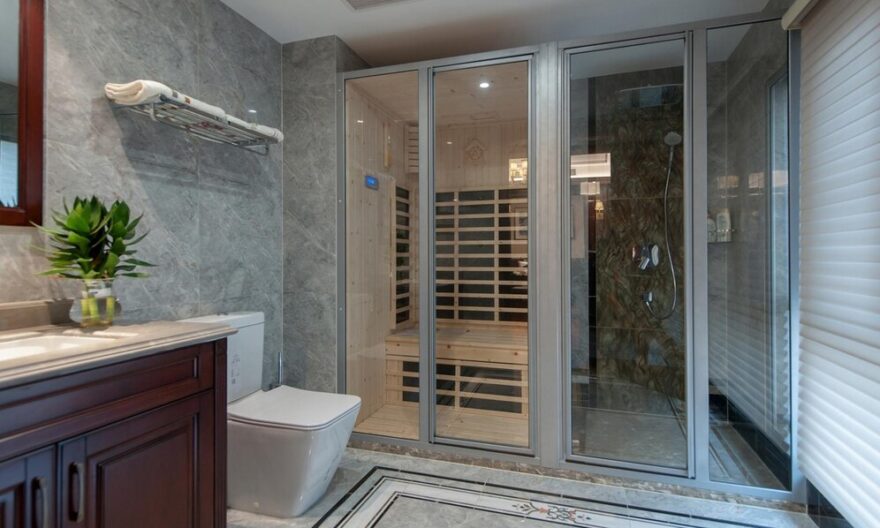 slide and swing toilet door in Singapore